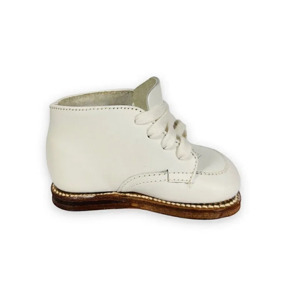 Vintage‎ Made in USA Smocked Style Boots White Toddler 7D